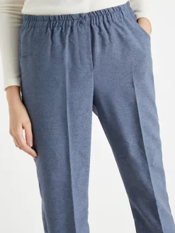 Pantacourt élastiqué entrejambe 60cm Femme Pantacourt|Pantalon