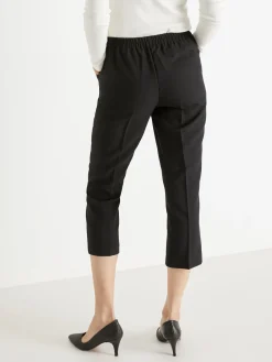Clearance Pantacourt élastiqué entrejambe 60cm Femme Pantacourt|Pantalon