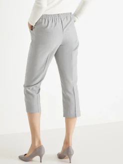 Clearance Pantacourt élastiqué entrejambe 60cm Femme Pantacourt|Pantalon