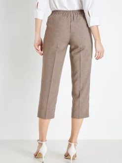 Best Pantacourt élastiqué entrejambe 60cm Femme Pantacourt|Pantalon