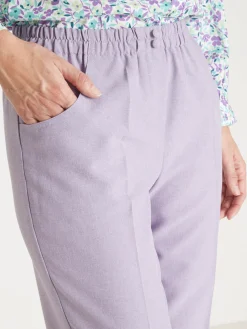 Clearance Pantacourt élastiqué entrejambe 60cm Femme Pantacourt|Pantalon