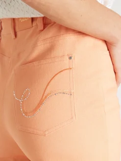 Online Pantalon 5 poches coupe droite Femme Pantalon