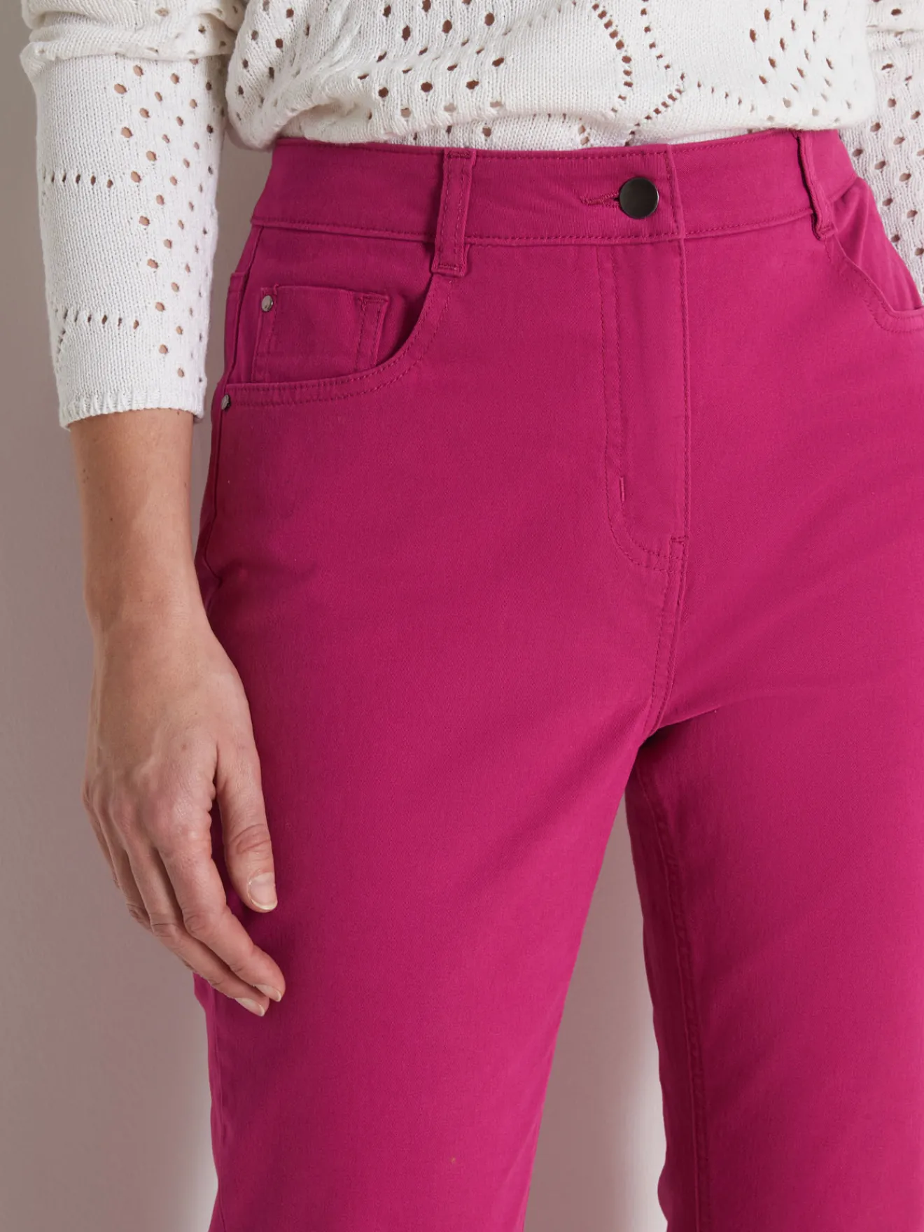 Discount Pantalon 5 poches coupe droite Femme Pantalon
