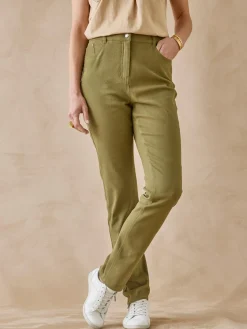 New Pantalon 5 poches coupe droite Femme Pantalon