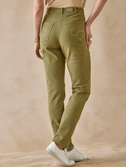 New Pantalon 5 poches coupe droite Femme Pantalon