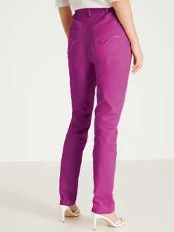 Clearance Pantalon 5 poches coupe droite Femme Pantalon