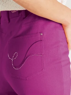 Clearance Pantalon 5 poches coupe droite Femme Pantalon