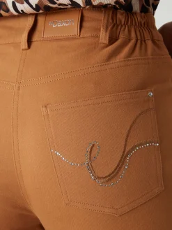 Pantalon 5 poches taille haute Femme Pantalon