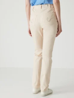 Clearance Pantalon 5 poches taille haute Femme Pantalon