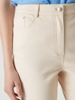 Clearance Pantalon 5 poches taille haute Femme Pantalon