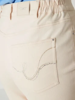 Clearance Pantalon 5 poches taille haute Femme Pantalon