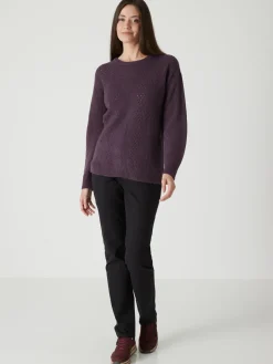 Outlet Pantalon 5 poches taille haute Femme Pantalon