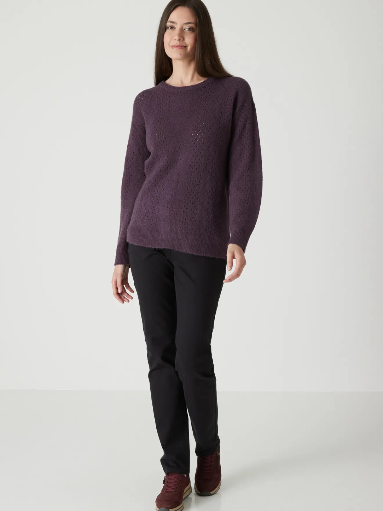 Outlet Pantalon 5 poches taille haute Femme Pantalon