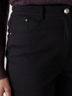 Outlet Pantalon 5 poches taille haute Femme Pantalon