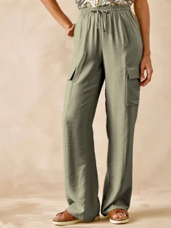 Sale Pantalon cargo élastiqué Femme Pantalon