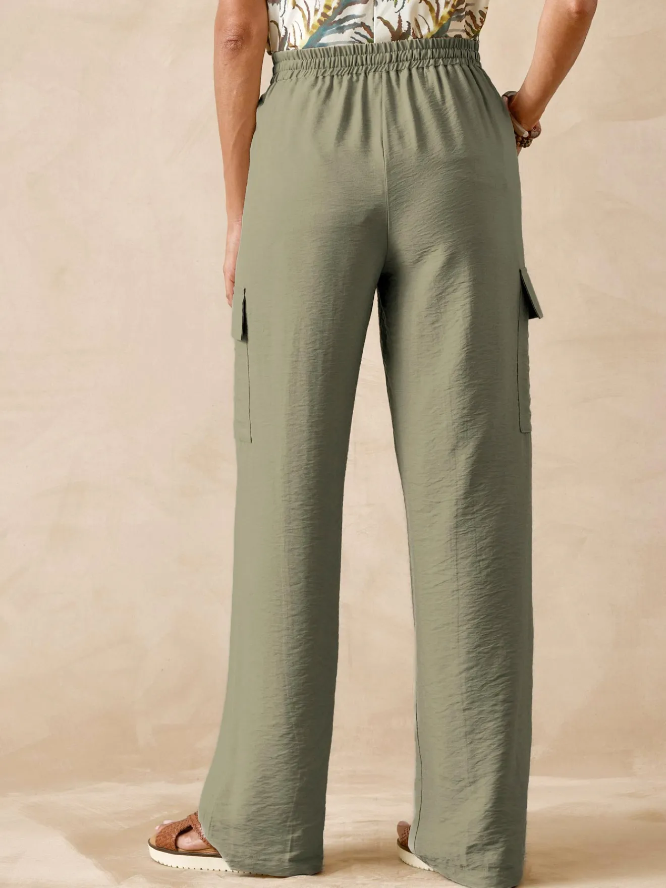 Sale Pantalon cargo élastiqué Femme Pantalon