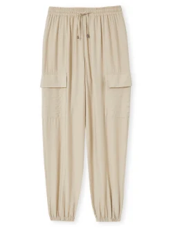 New Pantalon cargo élastiqué Femme Pantalon