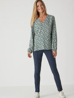 Sale Pantalon droit élastiqué maille milano Femme Pantalon