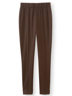 Discount Pantalon droit élastiqué maille milano Femme Pantalon