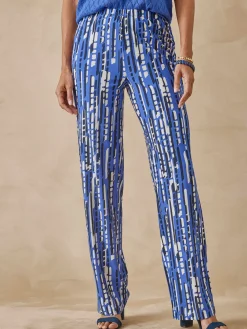 Clearance Pantalon en crêpe fluide Femme Pantalon