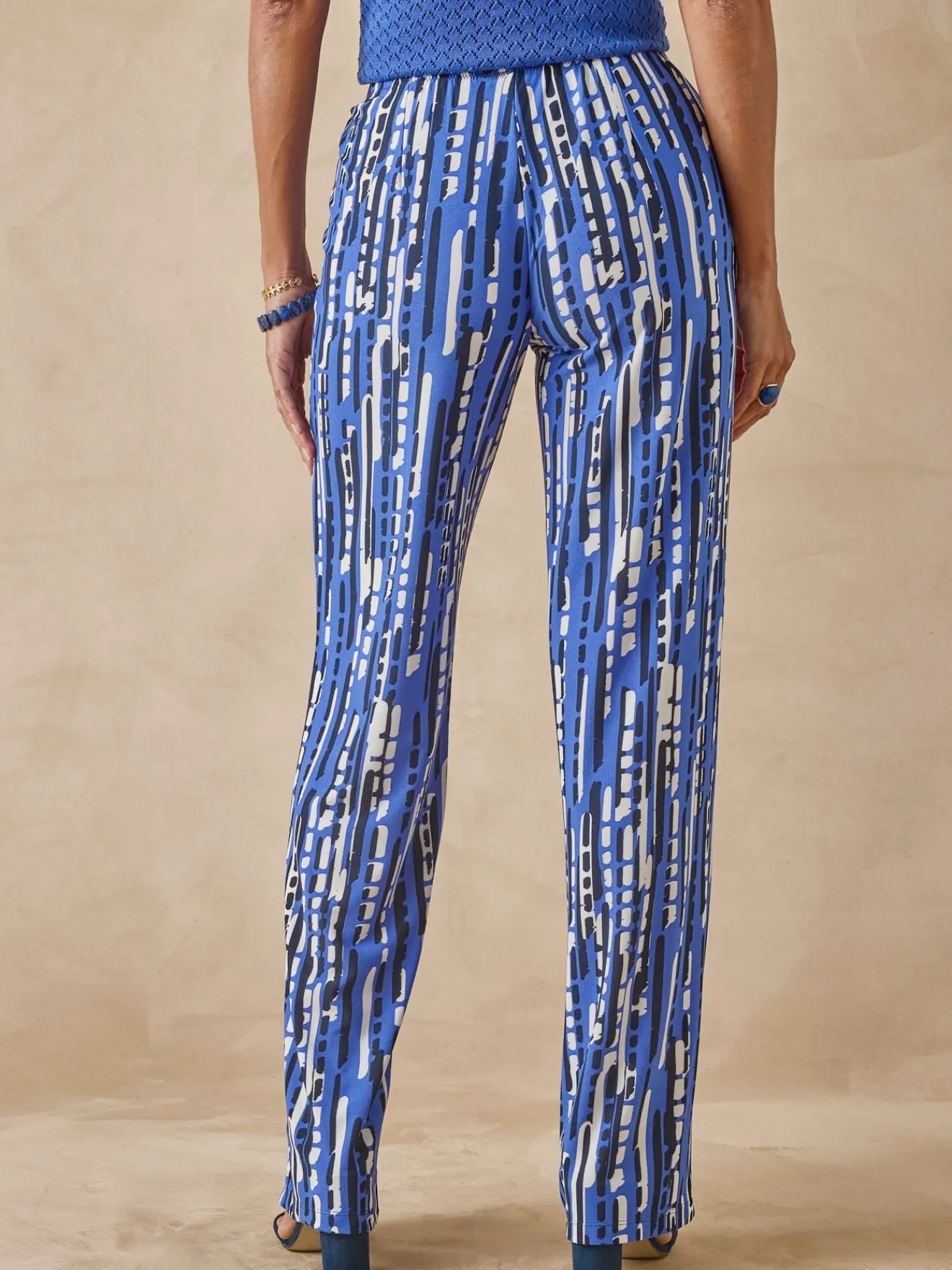 Clearance Pantalon en crêpe fluide Femme Pantalon