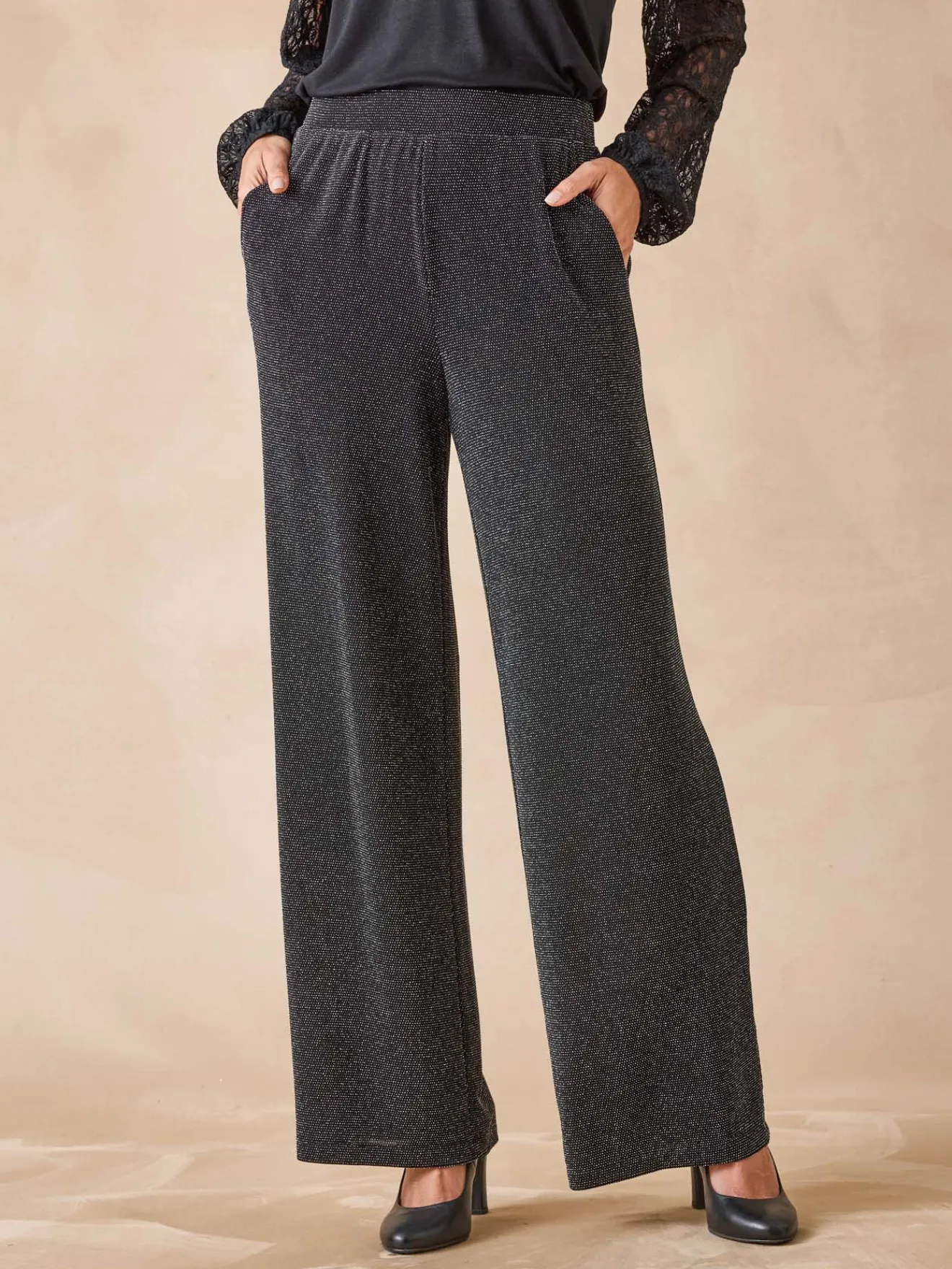 Online Pantalon en maille fantaisie Femme Pantalon