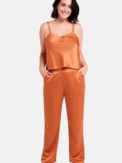Outlet Pantalon en satin Glam Chic Pyjama