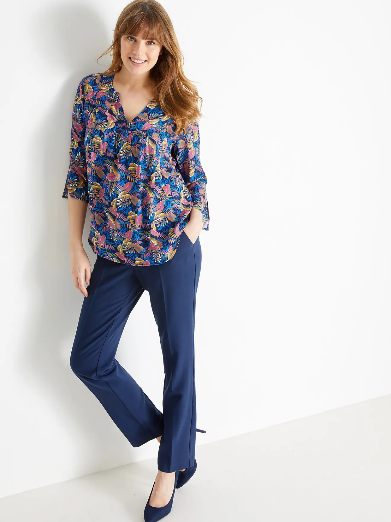 Clearance Pantalon entièrement élastiqué Femme Pantalon