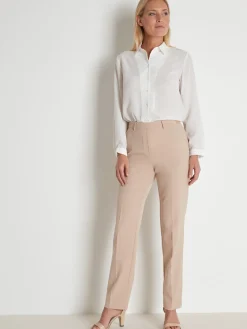 Sale Pantalon entièrement élastiqué Femme Pantalon