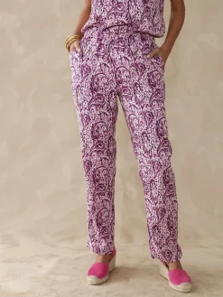 Sale Pantalon fluide entièrement élastiqué Femme Pantalon