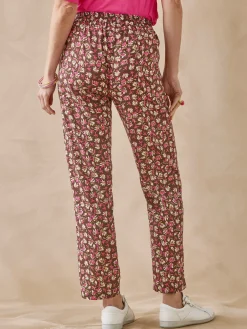 Outlet Pantalon fluide élastiqué Femme Pantalon