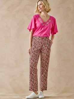 Outlet Pantalon fluide élastiqué Femme Pantalon