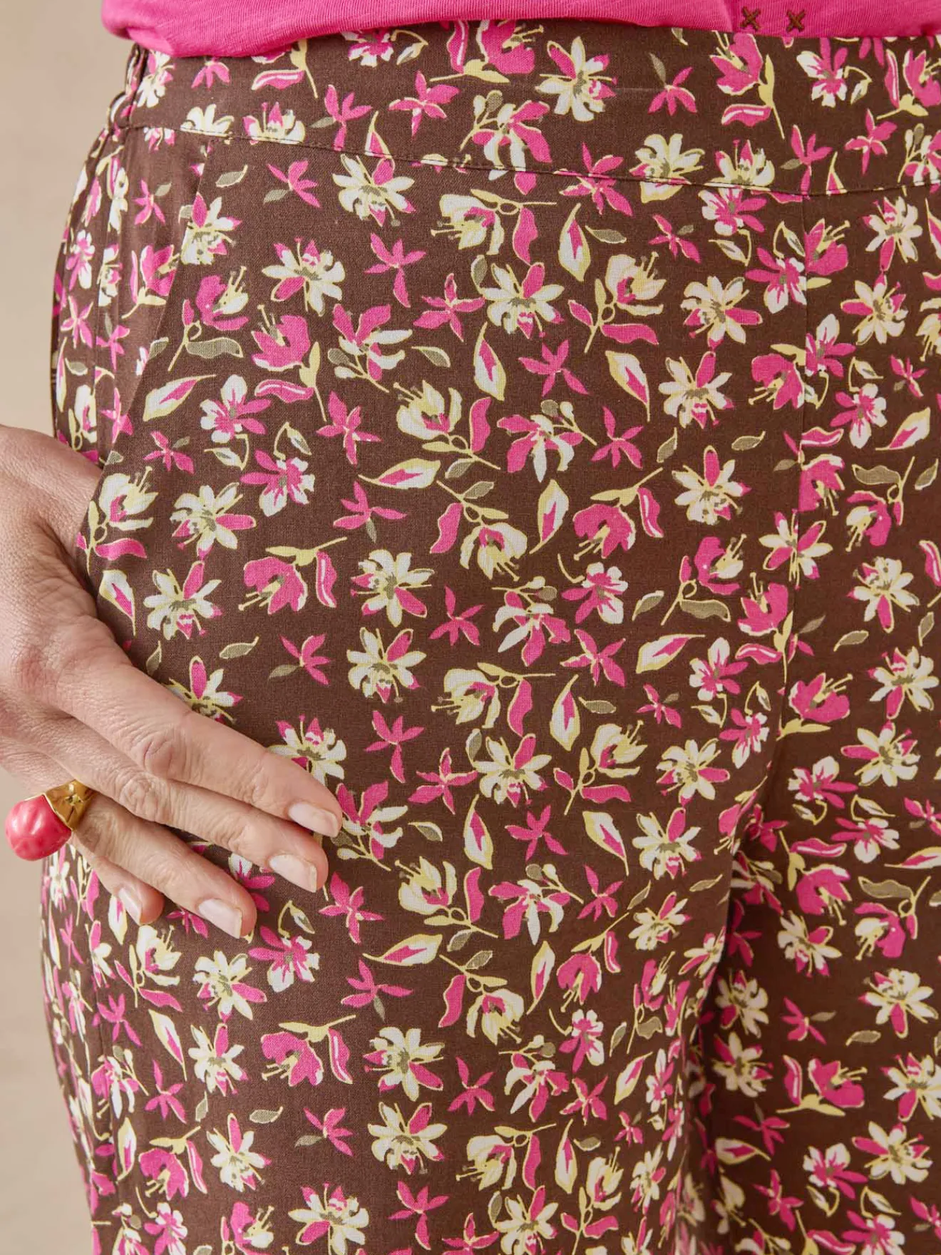 Outlet Pantalon fluide élastiqué Femme Pantalon