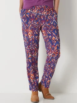 Pantalon fluide élastiqué Femme Pantalon