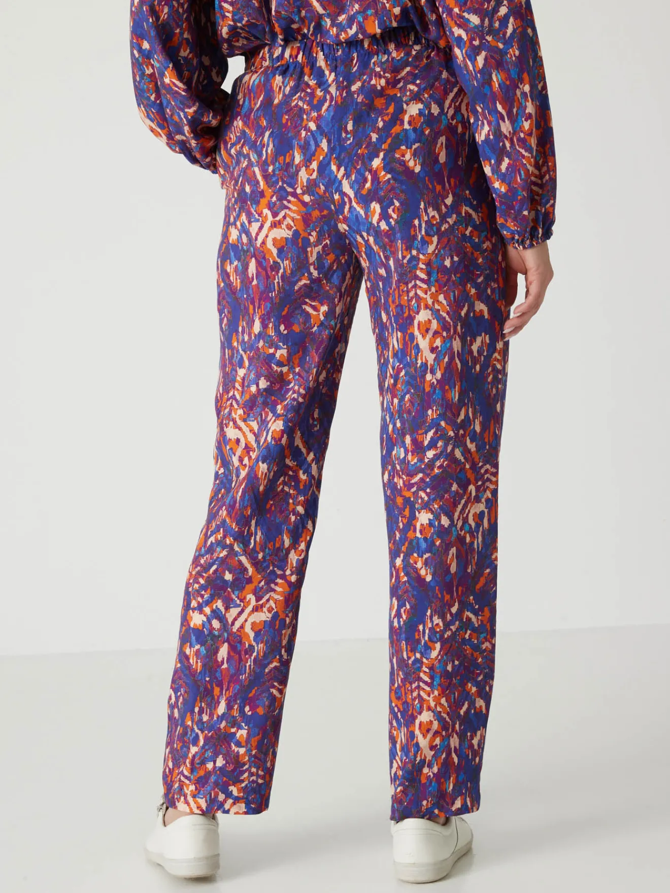 Pantalon fluide élastiqué Femme Pantalon