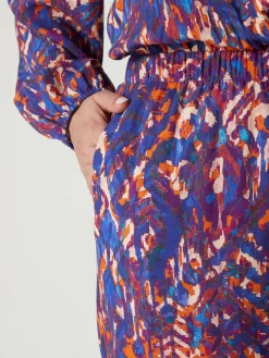 Pantalon fluide élastiqué Femme Pantalon