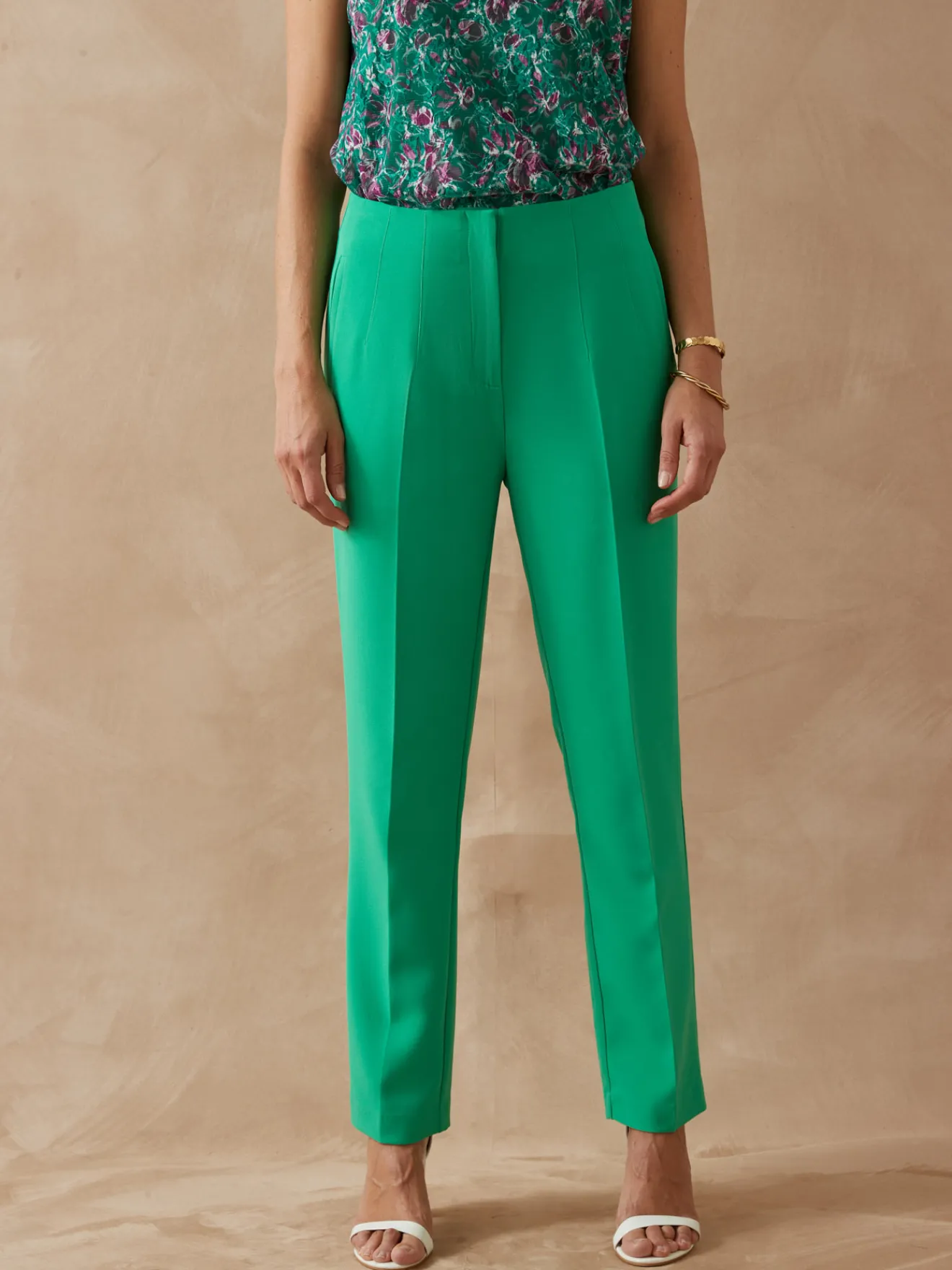 New Pantalon fuselé 7/8ème Femme Pantalon