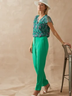 New Pantalon fuselé 7/8ème Femme Pantalon