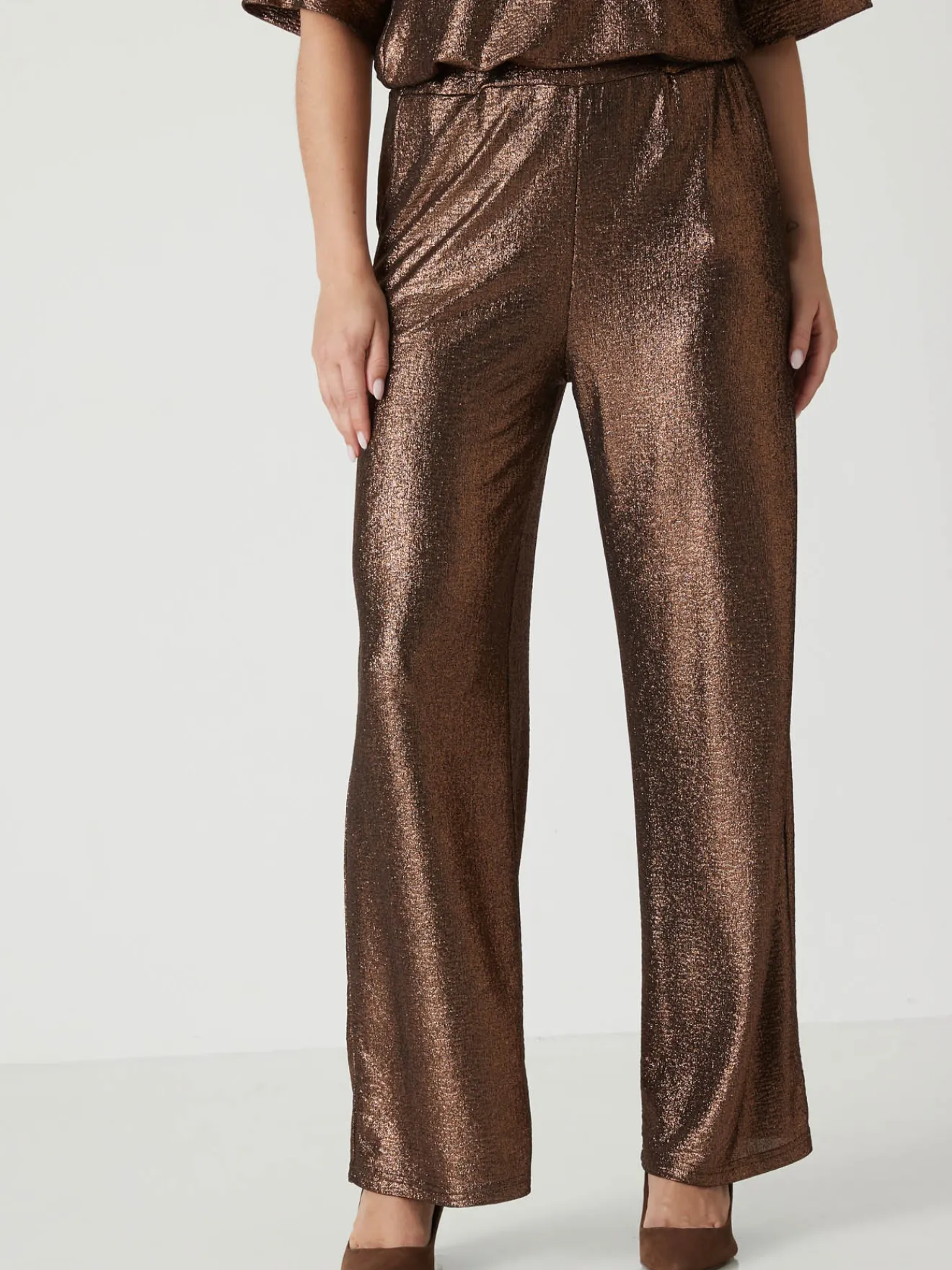 Best Pantalon irisé élastiqué Femme Pantalon