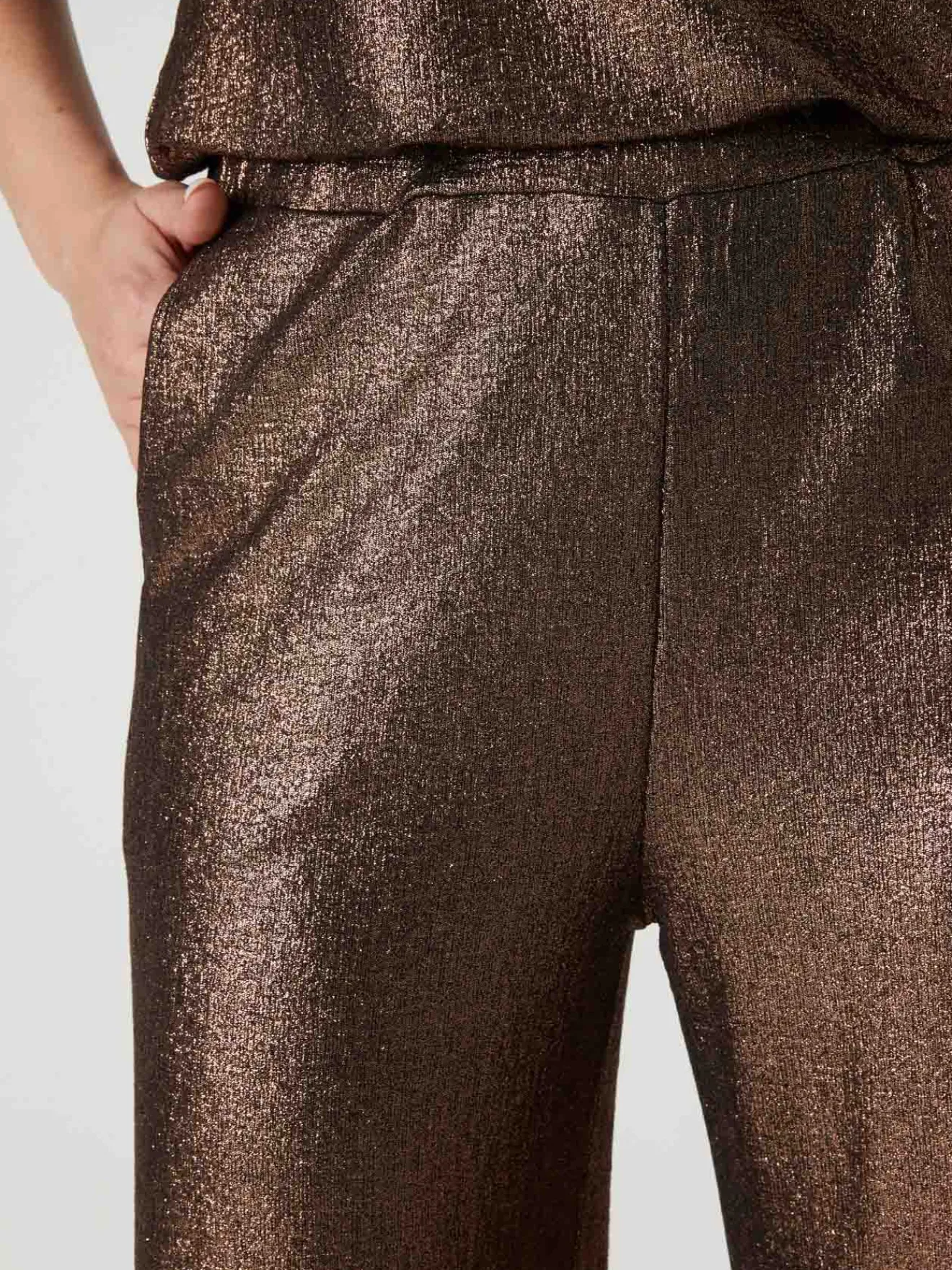 Best Pantalon irisé élastiqué Femme Pantalon