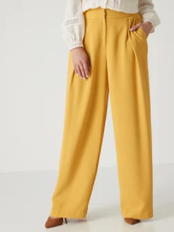Sale Pantalon large en crêpe Femme Pantalon