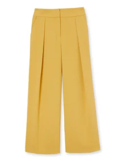 Sale Pantalon large en crêpe Femme Pantalon
