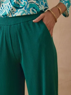 Online Pantalon large et droit Femme Pantalon