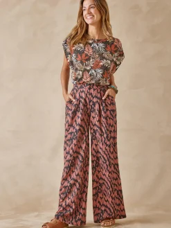 Hot Pantalon large et fluide Femme Pantalon