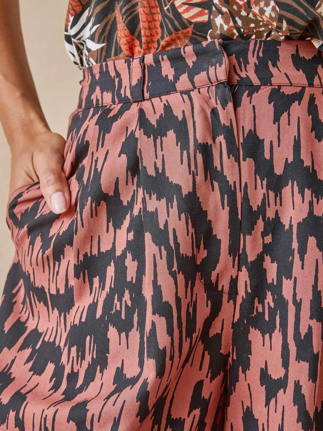 Hot Pantalon large et fluide Femme Pantalon