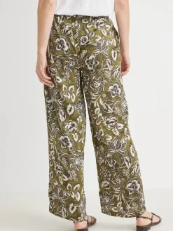 New Pantalon large élastiqué Femme Pantalon