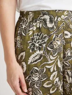 New Pantalon large élastiqué Femme Pantalon