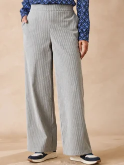 Outlet Pantalon large velours côtelé Femme Pantalon