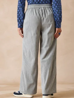 Outlet Pantalon large velours côtelé Femme Pantalon