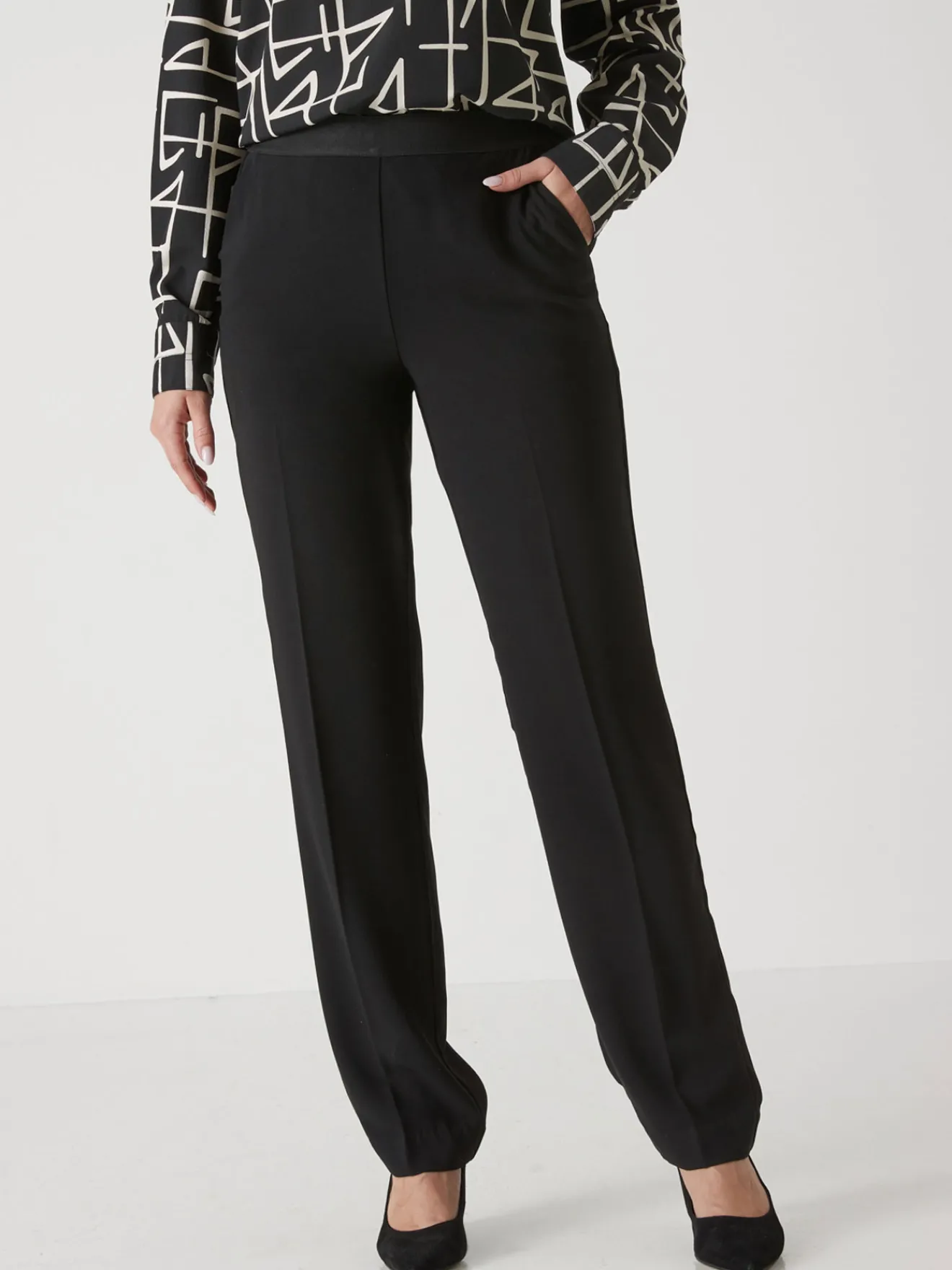 Online Pantalon élastiqué Femme Pantalon